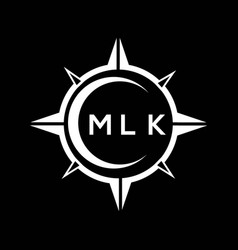 Mlk Abstract Monogram Shield Logo Design On Black