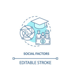 Social Factors Concept Icon