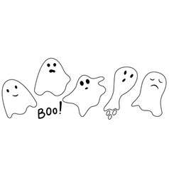 A Set Of Ghosts For Halloween