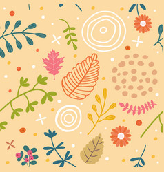 Fall Pattern Autumn Floral Leaf Flower