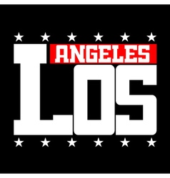 T Shirt Typography Los Angeles Ca Stars