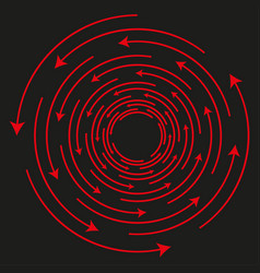 3d Infographic With Red Circles Arrows