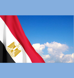 Egypt Flag On Background Of Sky