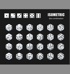 Isometric Dice Set Dice Combination