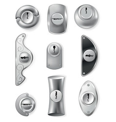 Metal Or Steel Secure Keyholes Element For Door