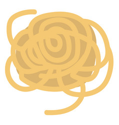 Ramen Noodle Flat Sign Icon