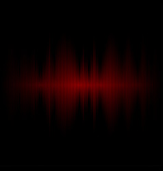 Red digital equalizer Royalty Free Vector Image