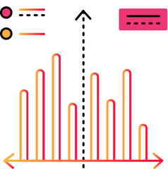 Graph Chart Bar Outline Icon Diagram Line