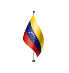 Venezuela Flag On A White