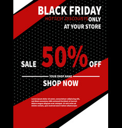 Black Friday Hot Sale Poster Flyer Design