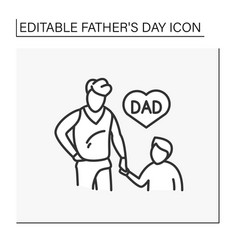 Fatherhood Line Icon