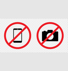 No Camera Photo Sign Icon Simple Design