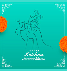 Shree Krishna Janmashtami Festival Wishes Card