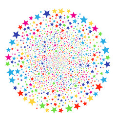 Fireworks Star Decoration Round Cluster