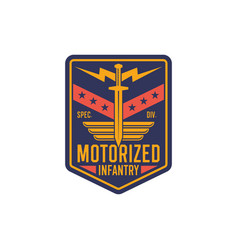 Motorized Infantry Squad Military Army Insignia