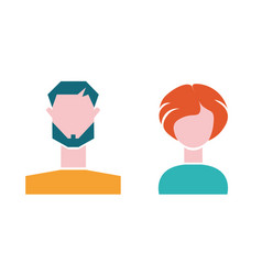 Set Of Profile Icons For Men And Women Anonymous