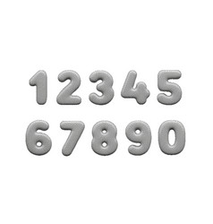 Stipple 3d Numbers On A White Background