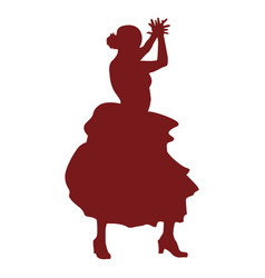 Flamenco Dancer Clapping Silhouette