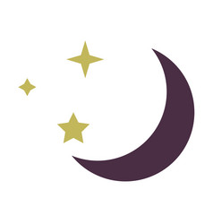 Mystic Celestial Bodies Crescent Moon With Stars