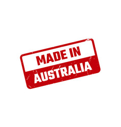 Made In Australia Rubber Stamp