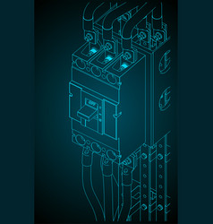 Power Circuit Breaker Close Up