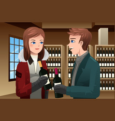 Couple Buying Wine