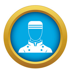 Doorman Icon Blue Isolated