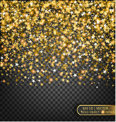 Gold Sparkles On A Transparent Background