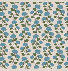 Seamless Pattern Hortensia Garden Flower