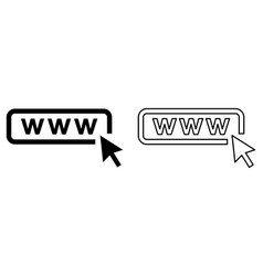 Set Of World Wide Web Icon Www Internet Website