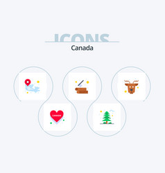 Canada Flat Icon Pack 5 Icon Design Canada