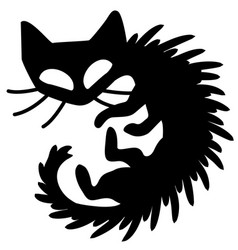 Cat Spiky Fur Stencil