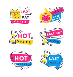 Hot Sale Countdown Badges With Last Offer And