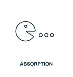 Absorption Line Icon Monochrome Simple