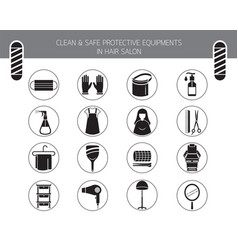 Clean Protective Equipments In Hair Salon