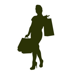 Female Shopping Silhouette 1