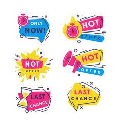 Hot Sale Countdown Badges With Last Offer And