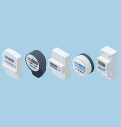 Isometric Kilowatt Hour Electric Meter Power