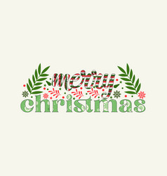 Merry Christmas Typography