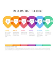 Minimalistic Six Thick Line Pointers Horizontal