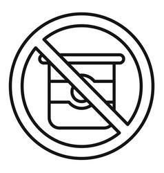 No Dairy Products Icon Outline Gluten