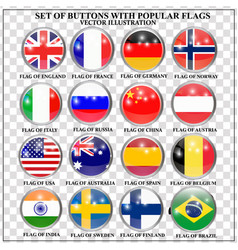 Set Banners With Popular Flags