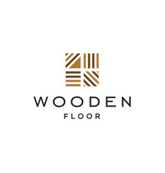 Wood Tile Floor Logo Icon