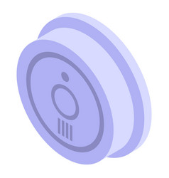 Ceiling Smoke Detector Icon Isometric Fire