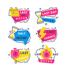 Hot Sale Countdown Badges With Last Offer And