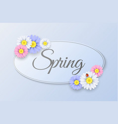 Seasonal Spring Label Paper Oval Banner