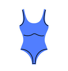 Blue Swimsuit For Summer Concept