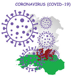 Coronavirus Covid19 19 Wales Map