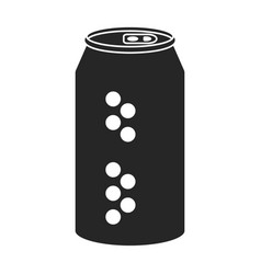 Bottle Of Soda Iconblack Logo Isolated On