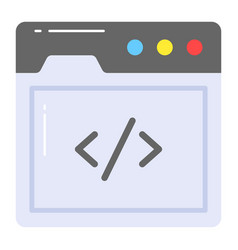 Editable Of Web Coding Development Icon